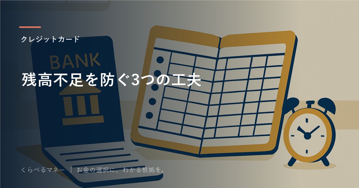 引き落とし口座の残高不足を防ぐ3つの工夫と、うっかりした時の対処